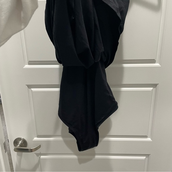 Lands' End NWOT Black and White High Neck One Piece Swim Dress Swimsuit Size 16 - Picture 11 of 12